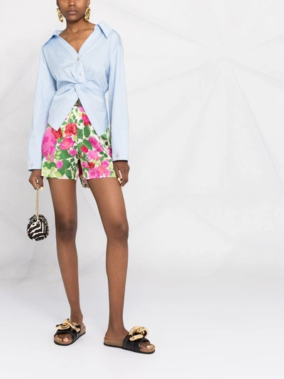 Shop Gucci Shorts Con Stampa Ken Scott In Multicolor