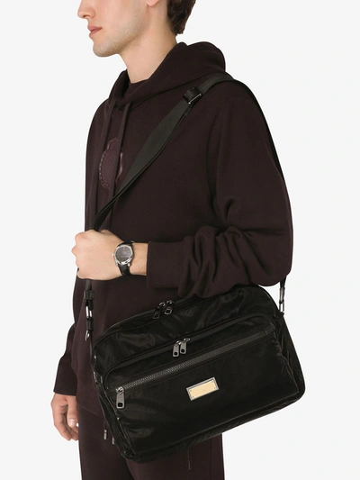 Shop Dolce & Gabbana Sicilia Dna Messenger Bag In Black
