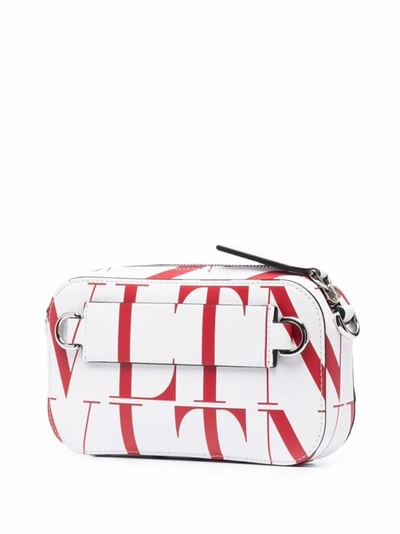 Shop Valentino Small Vltn Times Crossbody Bag In White