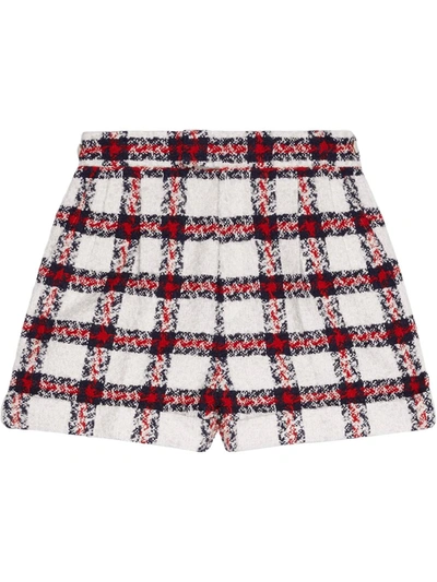Shop Gucci Shorts In Tweed In White