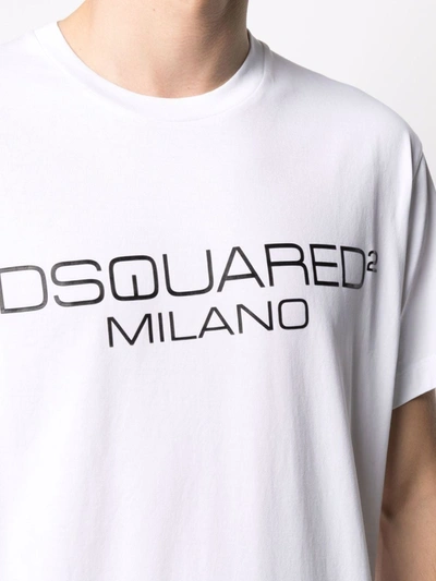 Dsquared2 Milano Logo-print T-shirt In In White | ModeSens