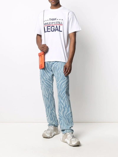 Shop Vetements Human Rights T-shirt In White