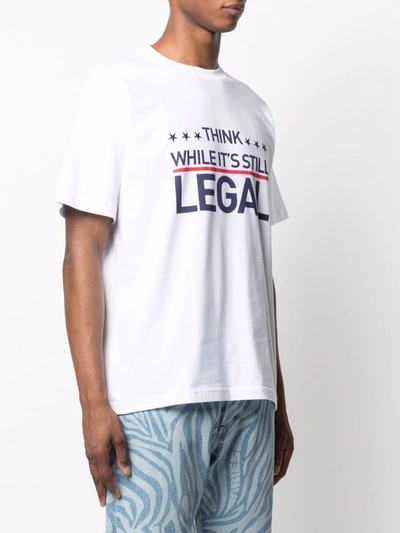 Shop Vetements Human Rights T-shirt In White