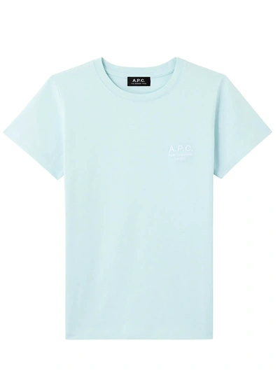 Shop Apc T-shirt Denise In Light Blue
