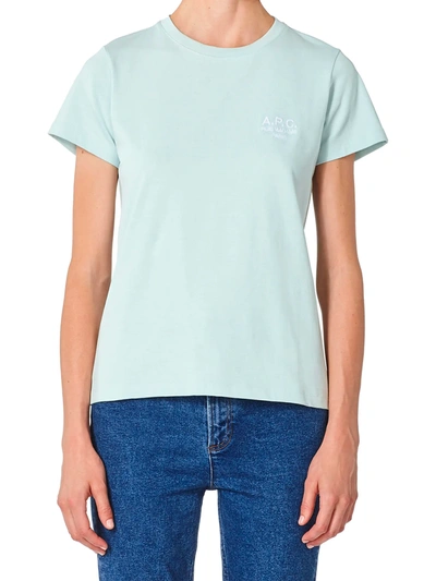 Shop Apc T-shirt Denise In Light Blue
