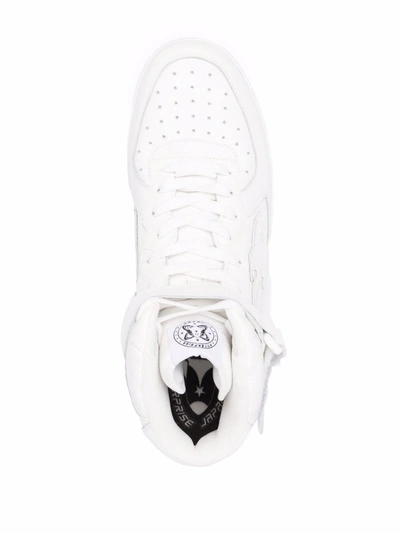 Shop Enterprise Japan Rocket Mid Sneakers In White