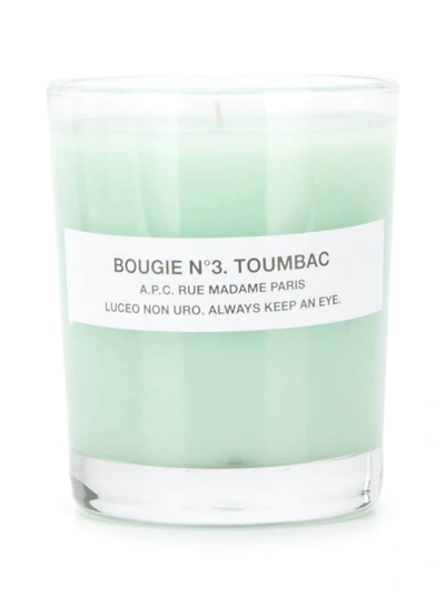 Shop Apc Bougie N°3 Toumbac Candle In Black