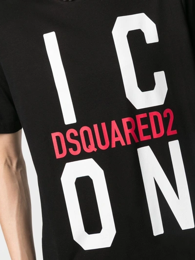 Shop Dsquared2 T-shirt Icon In Black