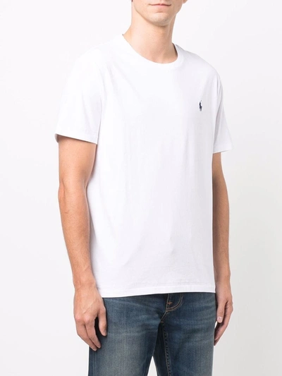 Shop Ralph Lauren T-shirt  Custom Slim-fit In White