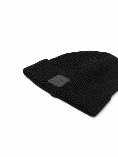 Shop C.p. Company Metropolis Beanie In Black