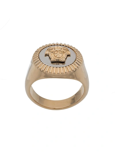 Versace Medusa Charm Ring In Gold | ModeSens