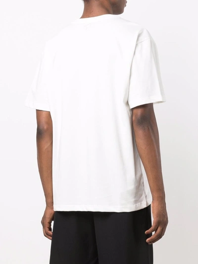 Shop Barrow T-shirt Con Maxi Stampa In White