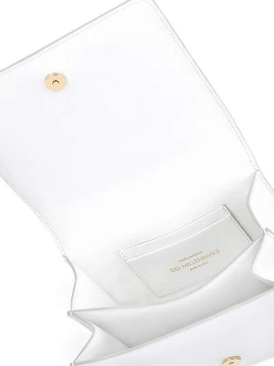 Shop Dolce & Gabbana Millennials Logo Crossbody Bag In White