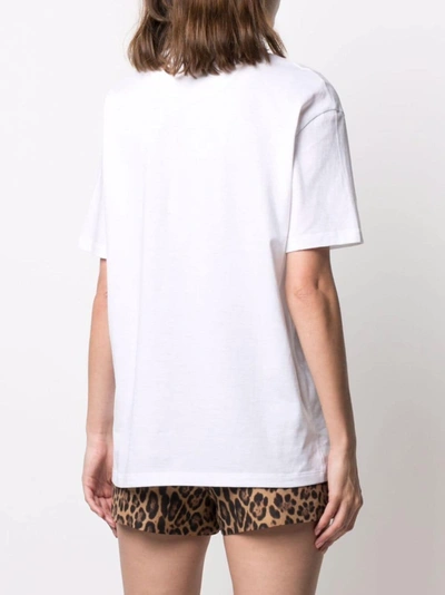 Shop Valentino T-shirt Heavy Lace In White