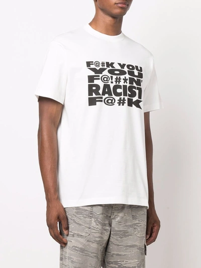 Shop 424 T-shirt Con Stampa Slogan In White