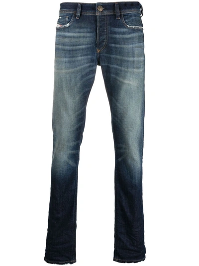 Shop Diesel Jeans Sleenker-x 09a27 In Blue
