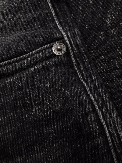 Shop Diesel Jeans Sleenker-x 09a17 In Black