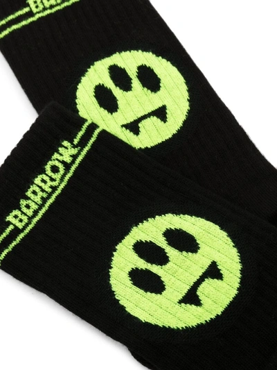 Shop Barrow Smiley Socks In Black