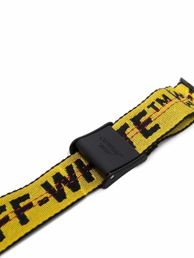 Shop Off-white Iwatch 2.0 Industrial Belt Band In Yellow