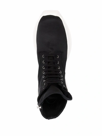 Shop Rick Owens Drkshdw Fc Army Sneakers In Black