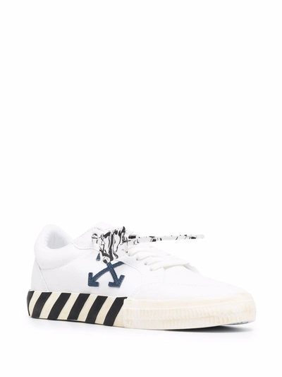 Shop Off-white Low Vulcanised Sneakers In White