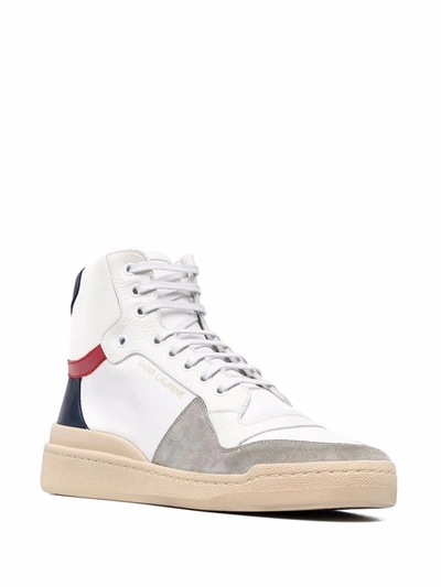 Shop Saint Laurent Sneakers Medie Sl24 In White
