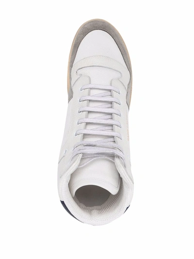 Shop Saint Laurent Sneakers Medie Sl24 In White