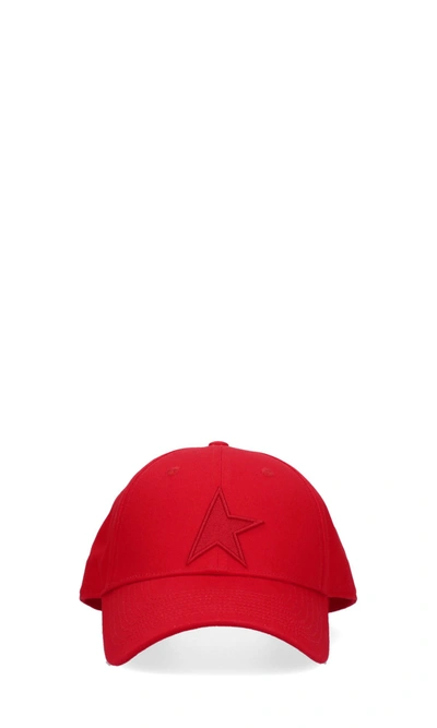 Shop Golden Goose Deluxe Brand Star Embroidered Baseball Hat In Red