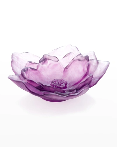 Shop Daum Camelia Small Violet Bowl