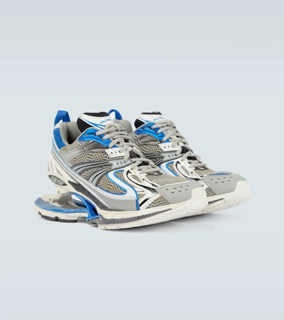 Shop Balenciaga X-pander Sneakers In Blue/silver/blk/wht