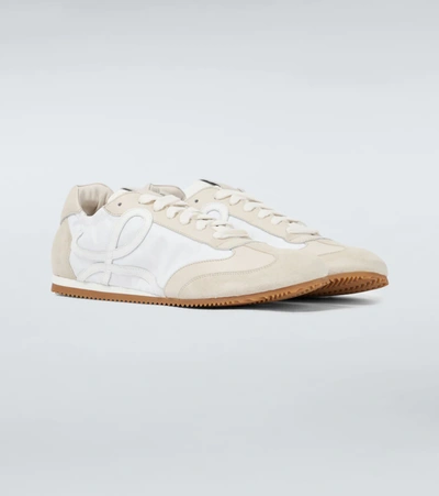 Shop Loewe Ballet Runner Sneakers In White/off-white
