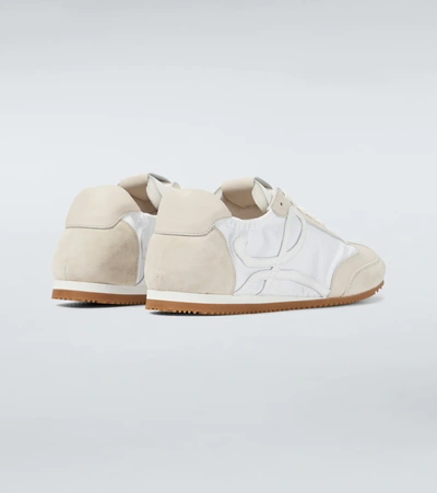 Shop Loewe Ballet Runner Sneakers In White/off-white