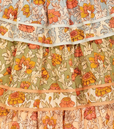 Shop Zimmermann Andie Tiered Cotton Dress In Spliced