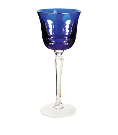 Shop Christofle Crystal Kawali Wine Glass (200ml) In Blue
