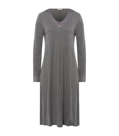 Shop Hanro Jade Nightdress In Grey