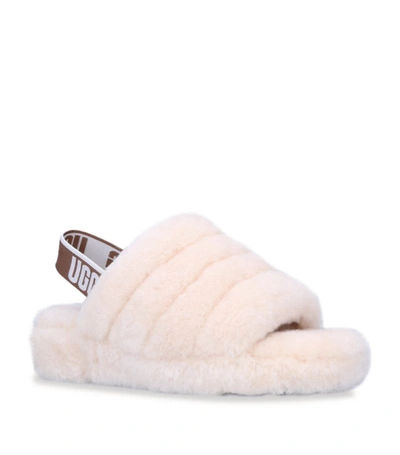 Shop Ugg Fluff Yeah Slippers In Beige