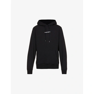 Shop Daily Paper Remulti Logo-print Cotton-jersey Hoody In Black