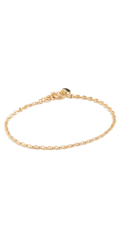 Shop Maria Black Manhattan Bracelet In Gold
