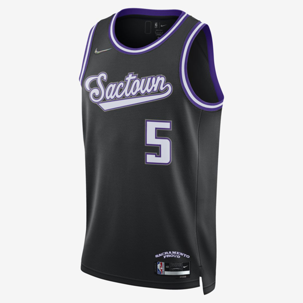 Nike Sacramento Kings City Edition Dri-fit Nba Swingman Jersey In Black ...