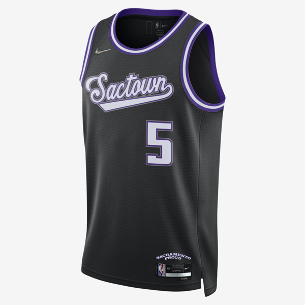Nike Sacramento Kings City Edition Drifit Nba Swingman Jersey In Black
