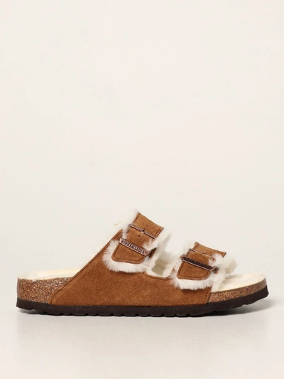 Shop Birkenstock Flat Sandals  Women Color Brown