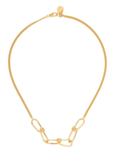 Shop Annelise Michelson Wire Boyfriend Necklace In Gold