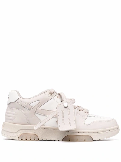 Shop Off-white Out Of Office "ooo" Sneakers In Nude