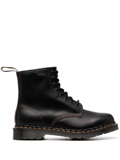 Shop Dr. Martens' 1460 Abruzzo Leather Ankle Boots In Schwarz