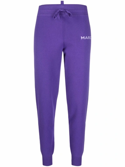 Shop Marc Jacobs The Knit Sweatpant Track Pants In Purple