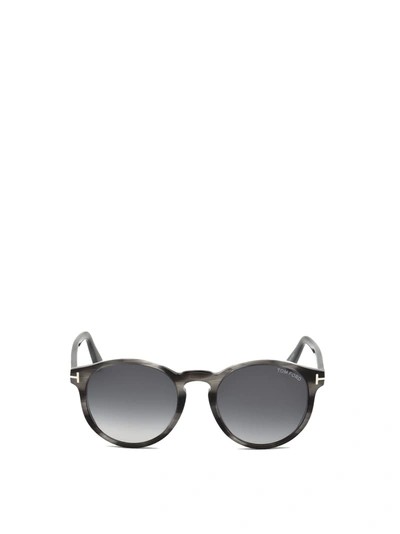 Shop Tom Ford Eyewear Sunglasses In Grey Havana