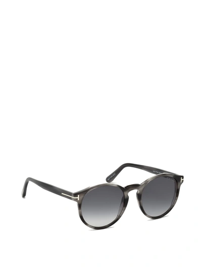 Shop Tom Ford Eyewear Sunglasses In Grey Havana