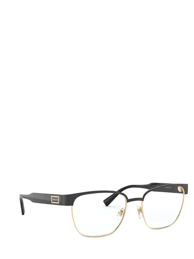 Shop Versace Eyewear Eyeglasses In Matte Black / Gold