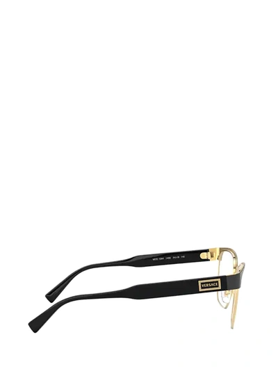 Shop Versace Eyewear Eyeglasses In Matte Black / Gold