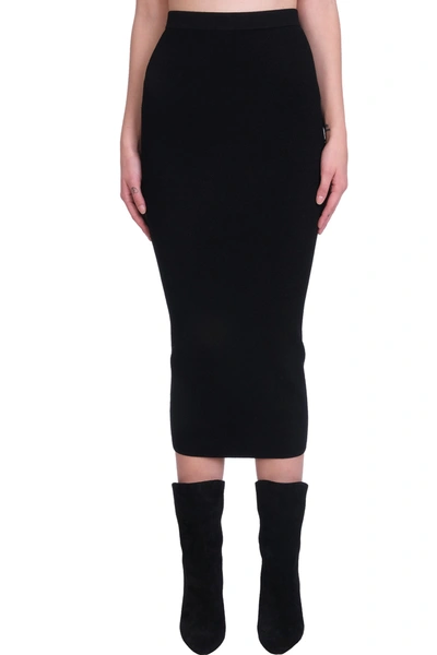 Shop Theory Skirt In Black Viscose
